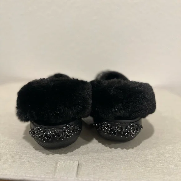 Crocs Classic Lined Clog Simone Rocha Black US women's 7 size Embellished NWT - Picture 5 of 10